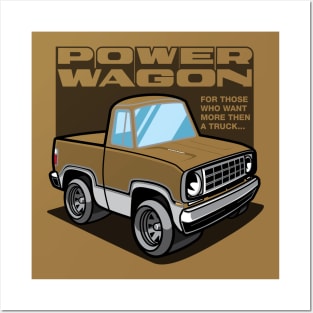 Medium Gold - Power Wagon (White Base) Posters and Art